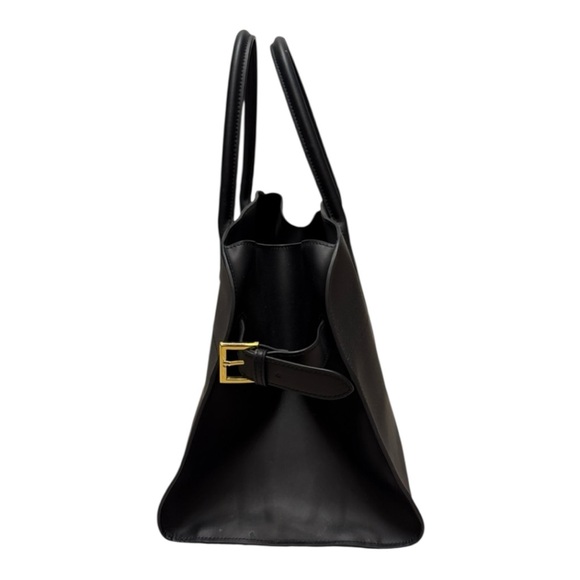 SANTAELLA Black Leather Valentina Tote Bag NWT - Picture 14 of 16